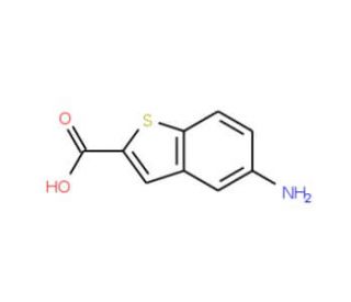 5-Amino-1-benzothiophene-2-carboxylic acid (CAS 98589-46-9) - chemical structure image