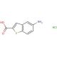 5-amino-1-benzothiophene-2-carboxylic acid hydrochloride (CAS 98589-46-9 (non-salt)) - chemical structure image