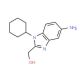 (5-Amino-1-cyclohexyl-1H-benzoimidazol-2-yl)-methanol - chemical structure image