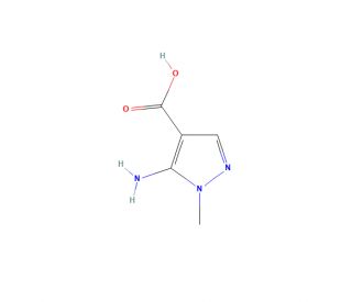 5-Amino-1-methyl-1H-pyrazole-4-carboxylic acid (CAS 4058-91-7) - chemical structure image
