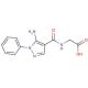 {[(5-amino-1-phenyl-1H-pyrazol-4-yl)carbonyl]amino}acetic acid (CAS 956191-91-6) - chemical structure image