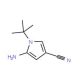 5-Amino-1-(tert-butyl)-1H-pyrrole-3-carbonitrile (CAS 269726-49-0) - chemical structure image