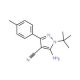 5-Amino-1-(tert-butyl)-3-(4-methylphenyl)-1H-pyrazole-4-carbonitrile (CAS 186896-24-2) - chemical structure image