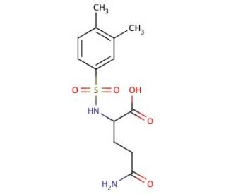 5-amino-2-{[(3,4-dimethylphenyl)sulfonyl]amino}-5-oxopentanoic acid - chemical structure image
