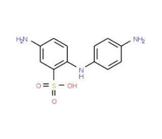 5-Amino-2-[(4-aminophenyl)amino]benzenesulfonic acid (CAS 119-70-0) - chemical structure image