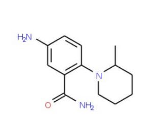 5-Amino-2-(2-methyl-piperidin-1-yl)-benzamide - chemical structure image