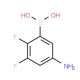 5-Amino-2,3-difluorophenylboronic acid (CAS 1150114-58-1) - chemical structure image