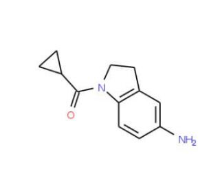 (5-Amino-2,3-dihydro-indol-1-yl)-cyclopropyl-methanone - chemical structure image