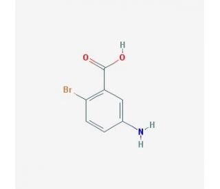 5-Amino-2-bromobenzoic acid (CAS 2840-02-0) - chemical structure image