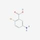 5-Amino-2-bromobenzoic acid (CAS 2840-02-0) - chemical structure image