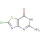 5-Amino-2-chloro-2,3-dihydrothiazolo[4,5-d]pyrimidine-7-(6H)-one (CAS 30161-95-6) - chemical structure image