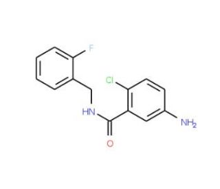 5-amino-2-chloro-N-[(2-fluorophenyl)methyl]benzamide - chemical structure image