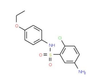 5-Amino-2-chloro-N-(4-ethoxy-phenyl)-benzenesulfonamide - chemical structure image