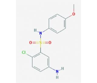 5-Amino-2-chloro-N-(4-methoxy-phenyl)-benzenesulfonamide - chemical structure image