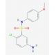 5-Amino-2-chloro-N-(4-methoxy-phenyl)-benzenesulfonamide - chemical structure image