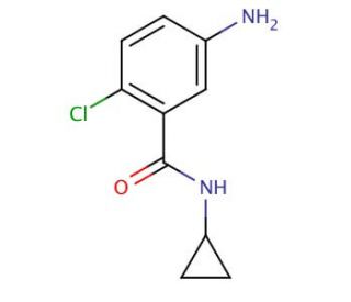 5-amino-2-chloro-N-cyclopropylbenzamide - chemical structure image