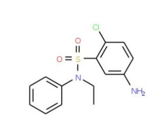 5-Amino-2-chloro-N-ethyl-N-phenyl-benzenesulfonamide - chemical structure image