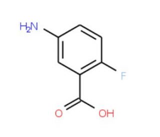 5-Amino-2-fluorobenzoic acid (CAS 56741-33-4) - chemical structure image