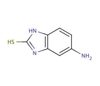 5-Amino-2-mercaptobenzimidazole (CAS 2818-66-8) - chemical structure image