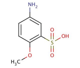 5-Amino-2-methoxybenzenesulfonic acid (CAS 6470-17-3) - chemical structure image