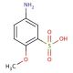 5-Amino-2-methoxybenzenesulfonic acid (CAS 6470-17-3) - chemical structure image