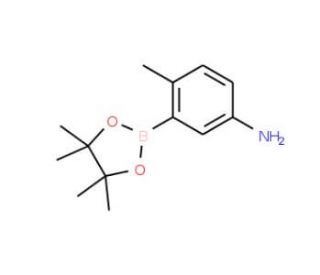 5-Amino-2-methylphenylboronic acid pinacol ester (CAS 882670-69-1) - chemical structure image