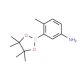 5-Amino-2-methylphenylboronic acid pinacol ester (CAS 882670-69-1) - chemical structure image