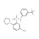 5-Amino-2-pyrrolidin-1-yl-N-(3-trifluoromethyl-phenyl)-benzenesulfonamide - chemical structure image