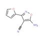 5-Amino-3-(2-furyl)isoxazole-4-carbonitrile (CAS 933219-27-3) - chemical structure image