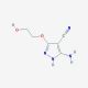 5-amino-3-(2-hydroxyethoxy)-1H-pyrazole-4-carbonitrile - chemical structure image