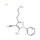 5-amino-3-(3-aminopropyl)-1-phenyl-1H-pyrazole-4-carbonitrile hydrochloride 的分子结构 5-amino-3-(3-aminopropyl)-1-phenyl-1H-pyrazole-4-carbonitrile hydrochloride - chemical structure image