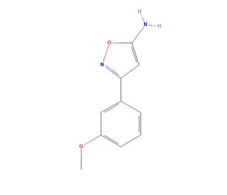 5-Amino-3-(3-methoxyphenyl)isoxazole (CAS 119162-46-8) - chemical structure image
