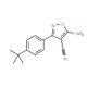 5-Amino-3-(4-tert-butylphenyl)isoxazole-4-carbonitrile - chemical structure image