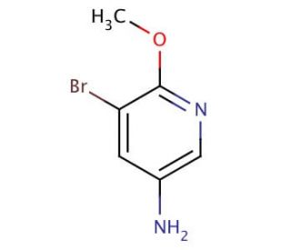 5-Amino-3-bromo-2-methoxypyridine (CAS 53242-18-5) - chemical structure image