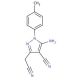 5-Amino-3-cyanomethyl-1-p-tolyl-1H-pyrazole-4-carbonitrile - chemical structure image