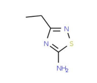 5-Amino-3-ethyl-1,2,4-thiadiazole (CAS 17467-41-3) - chemical structure image