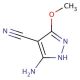 5-amino-3-methoxy-1H-pyrazole-4-carbonitrile - chemical structure image