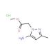 (5-Amino-3-methyl-pyrazol-1-yl)-acetic acid methyl ester hydrochloride - chemical structure image