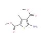 5-Amino-3-methyl-thiophene-2,4-dicarboxylic acid dimethyl ester (CAS 103765-33-9) - chemical structure image