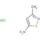 5-Amino-3-methylisothiazole Hydrochloride (CAS 52547-00-9) - chemical structure image