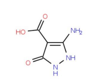 5-Amino-3-oxo-2,3-dihydro-1H-pyrazole-4-carboxylic acid - chemical structure image