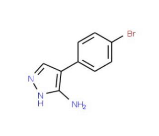 5-Amino-4-(4-bromophenyl)pyrazole (CAS 57999-08-3) - chemical structure image