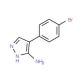 5-Amino-4-(4-bromophenyl)pyrazole (CAS 57999-08-3) - chemical structure image