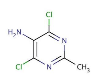 5-Amino-4,6-dichloro-2-methylpyrimidine (CAS 39906-04-2) - chemical structure image