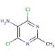 5-Amino-4,6-dichloro-2-methylpyrimidine (CAS 39906-04-2) - chemical structure image