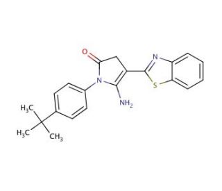 5-Amino-4-benzothiazol-2-yl-1-(4-tert-butyl-phenyl)-1,3-dihydro-pyrrol-2-one - chemical structure image