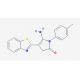 5-Amino-4-benzothiazol-2-yl-1-p-tolyl-1,3-dihydro-pyrrol-2-one (CAS 885460-76-4) - chemical structure image