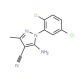 5-Amino-4-cyano-1-(2,5-dichlorophenyl)-3-methylpyrazole (CAS 76982-29-1) - chemical structure image