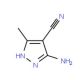 5-Amino-4-cyano-3-methylpyrazole (CAS 5453-07-6) - chemical structure image