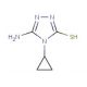 5-amino-4-cyclopropyl-4H-1,2,4-triazole-3-thiol - chemical structure image